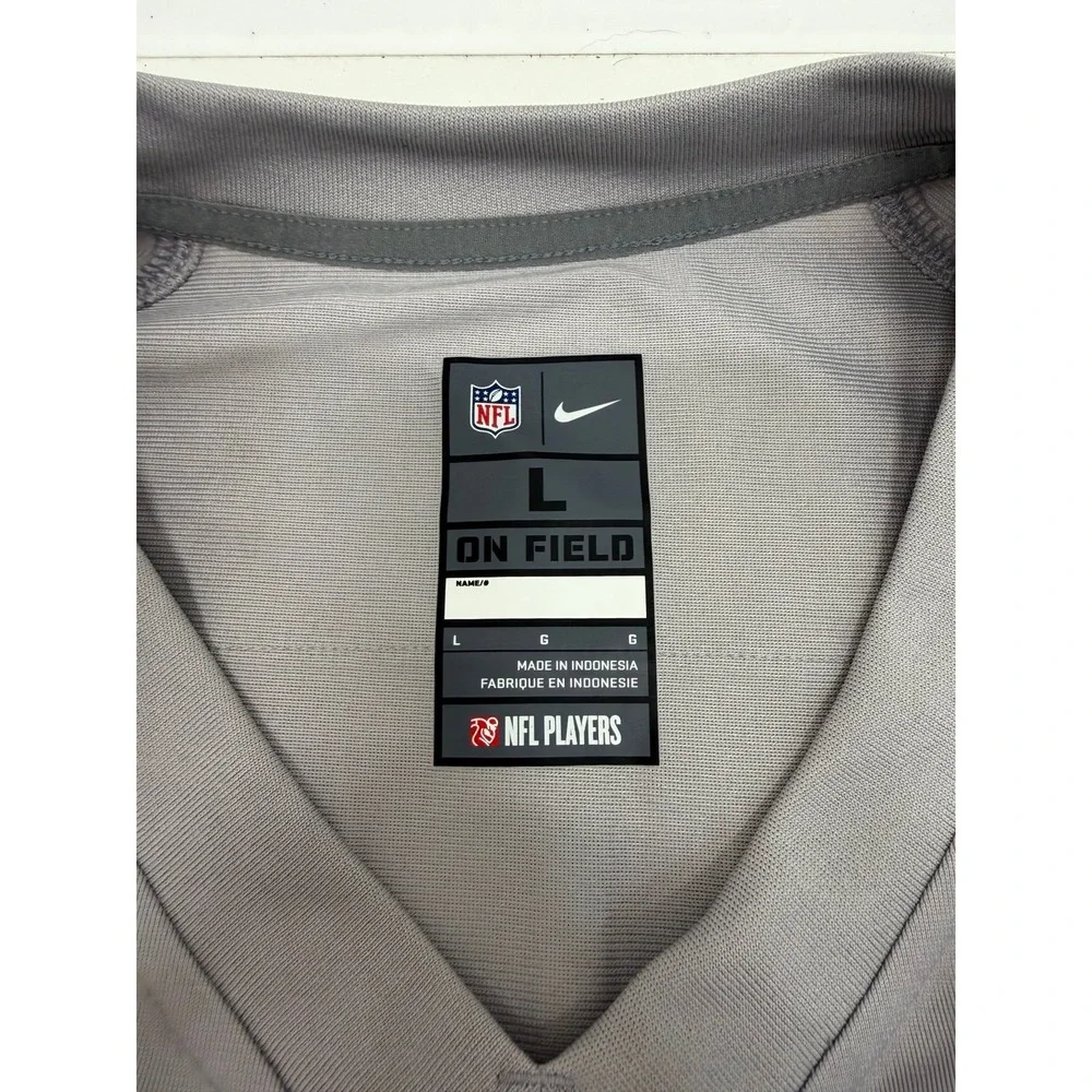 Nike Men's Seattle Seahawks DK Metcalf #14 Game Player Jersey Gray, Size L